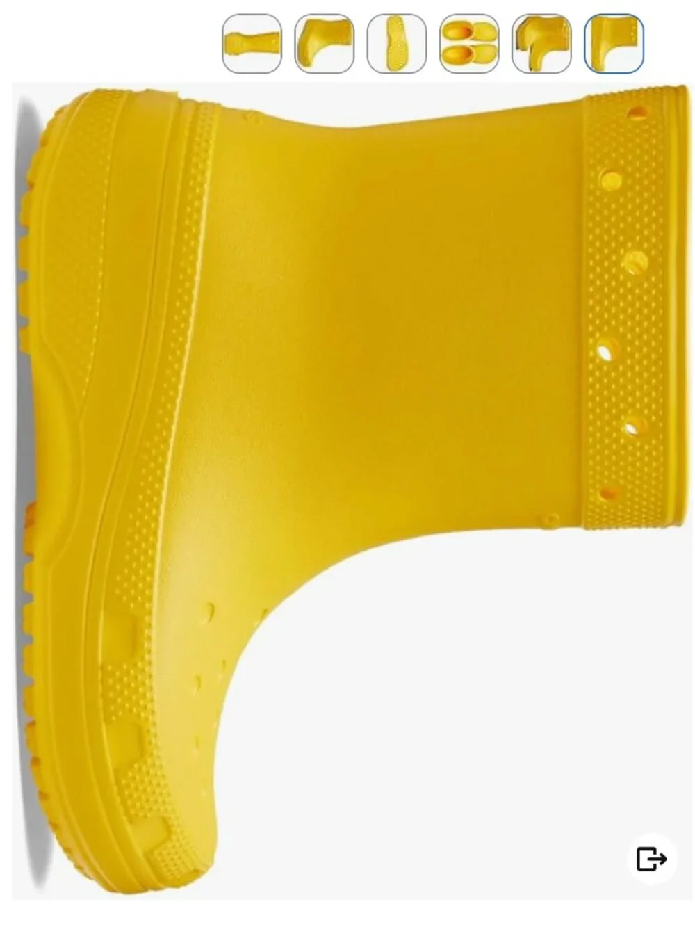 Crocs Unisex Classic Rain Boots, Sunflower, 9 US Men